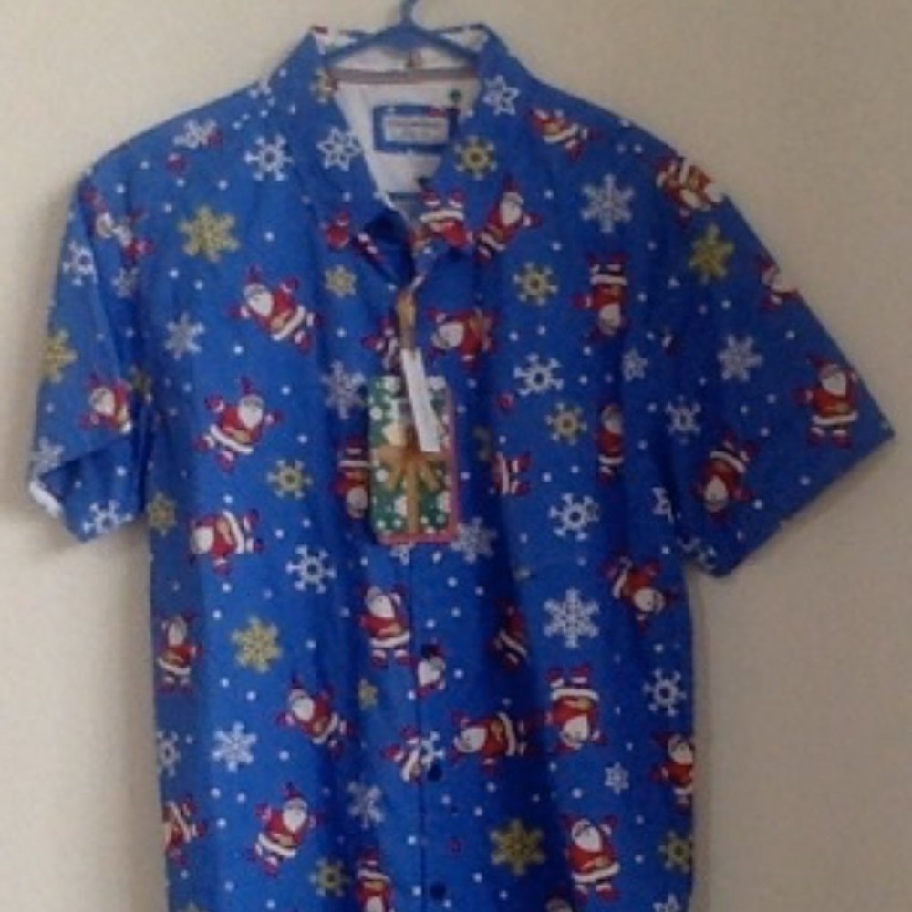 Santa Claus button down